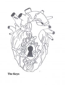 Illustration of a heart with a keyhole
