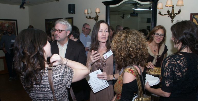 Groups of folks talking