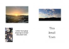 Two photos of sunsets