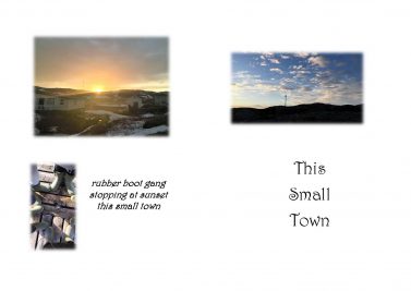 Two photos of sunsets