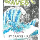 Colour pencil drawing of waves