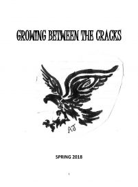 Black drawing of an eagle