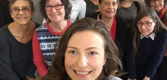 Group of women smiling at camera