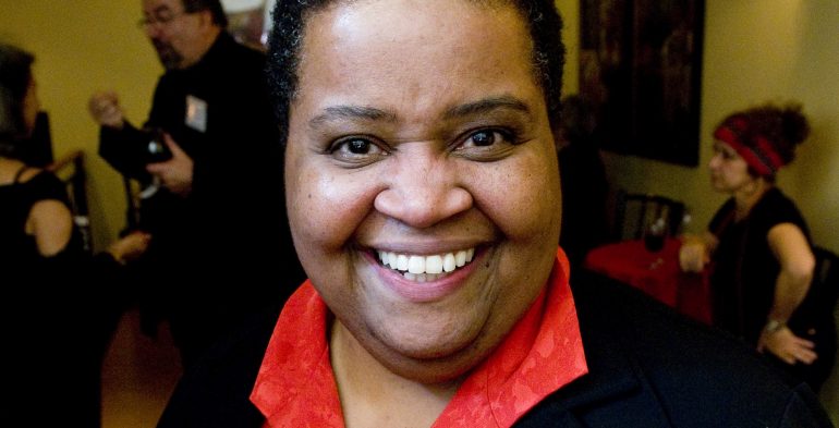 Woman of colour smiling