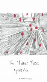 Pencil drawing with red dots