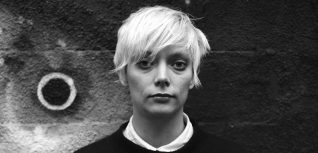 Black and white photo of a woman