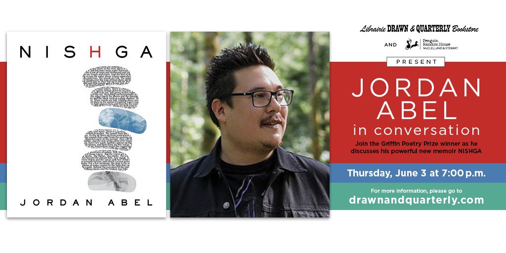 Librairie D+Q Presents Jordan Abel launching Nishga