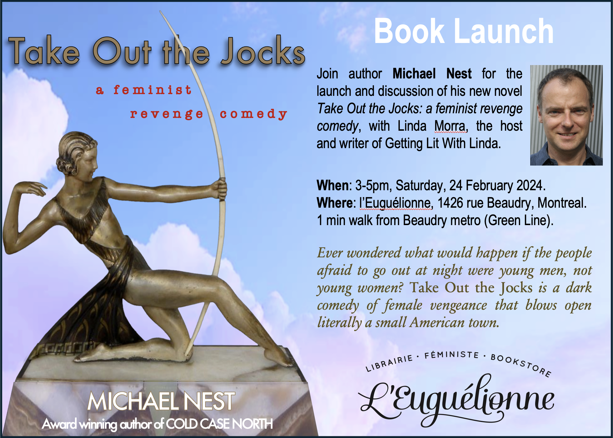 Book launch of ‘Take Out the Jocks: a feminist revenge comedy’