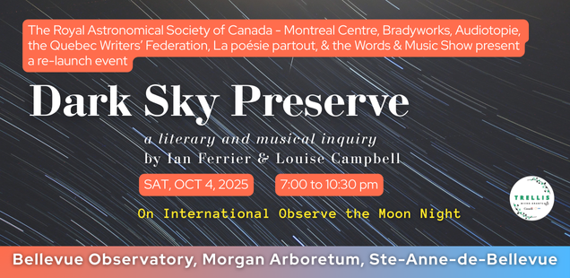 Dark Sky Preserve re-launch on International Observe the Moon Night!