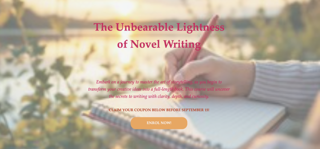 Bring Your Story to Life: Novel Writing Course with Mentorship & Group Support
