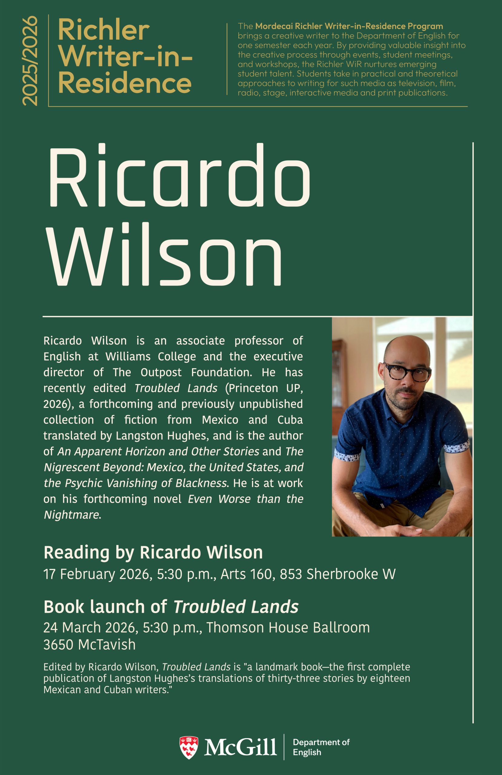 Reading by Ricardo Wilson